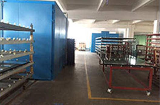 Fire resistant glass factory Workshop Introduction