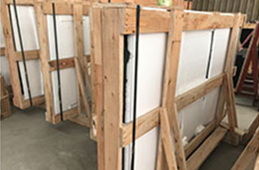 Fire resistant glass factory packing and shiping